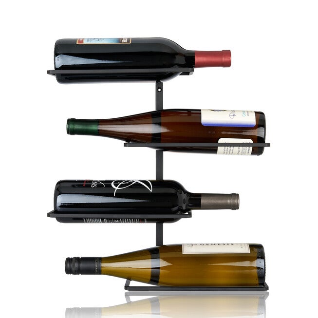 Four Bottle Wall Mounted Wine Rack By True, , alternate image number null