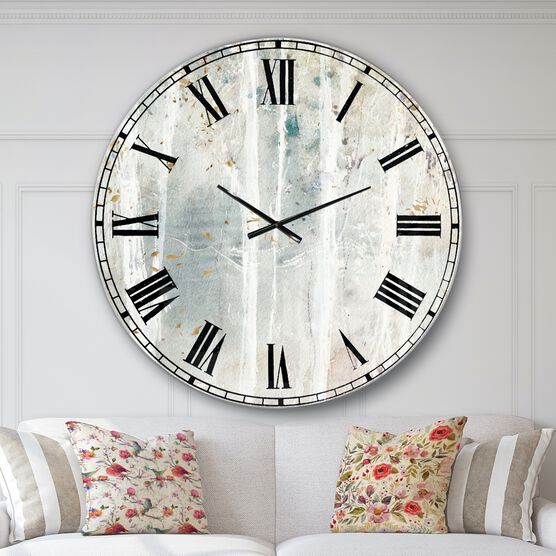A Woodland Walk Into The Forest Vi Traditional Wall Clock, BEIGE, hi-res image number null