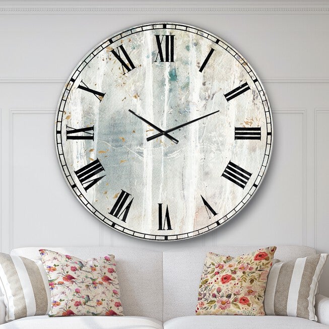A Woodland Walk Into The Forest Vi Traditional Wall Clock, BEIGE, hi-res image number 0