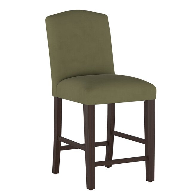 Velvet Back Counter Stool, VELVET LODEN, hi-res image number 0