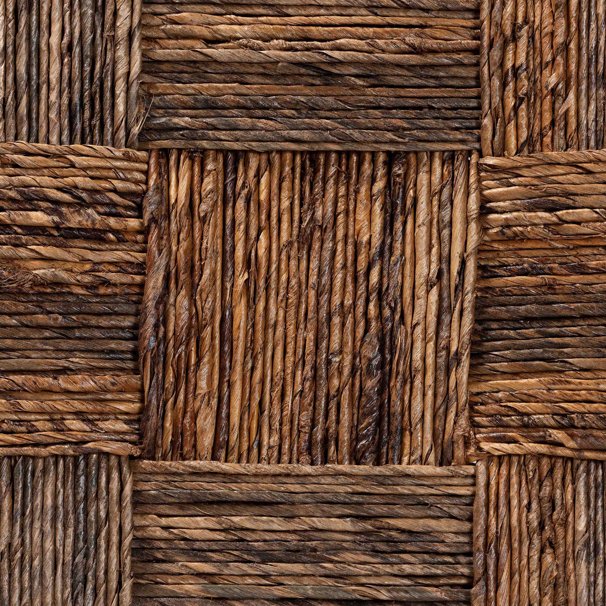 Raniya 2-Piece Handwoven Seagrass Armchairs, BLACK, alternate image number 6