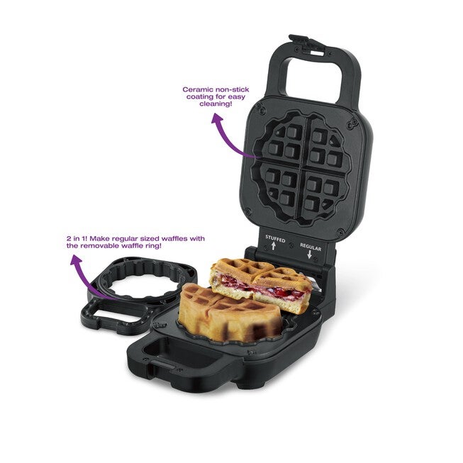 Stuffed Belgian Waffle Maker, , alternate image number null