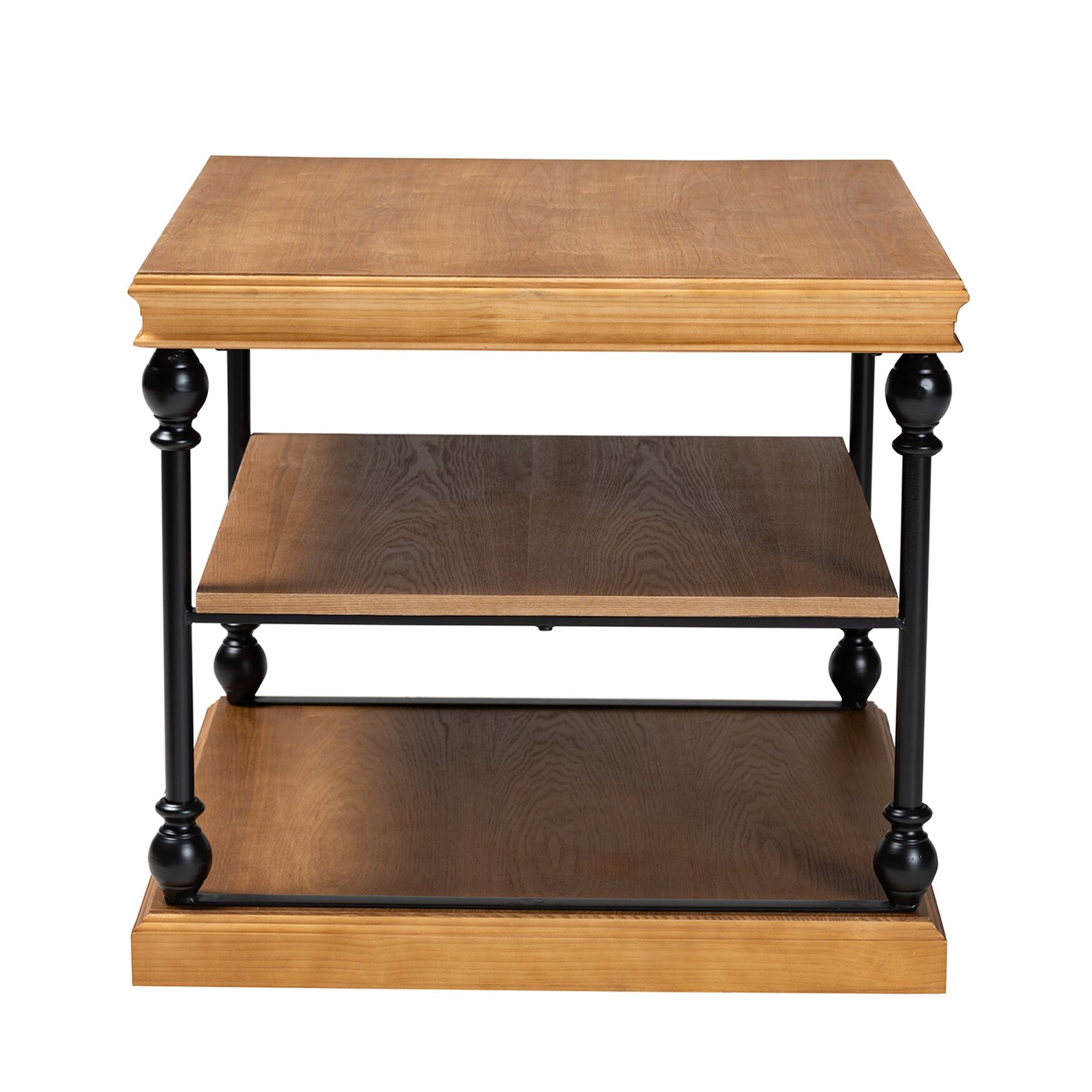 Sebastian Traditional Industrial 3-Tier End Table, , alternate image number 2