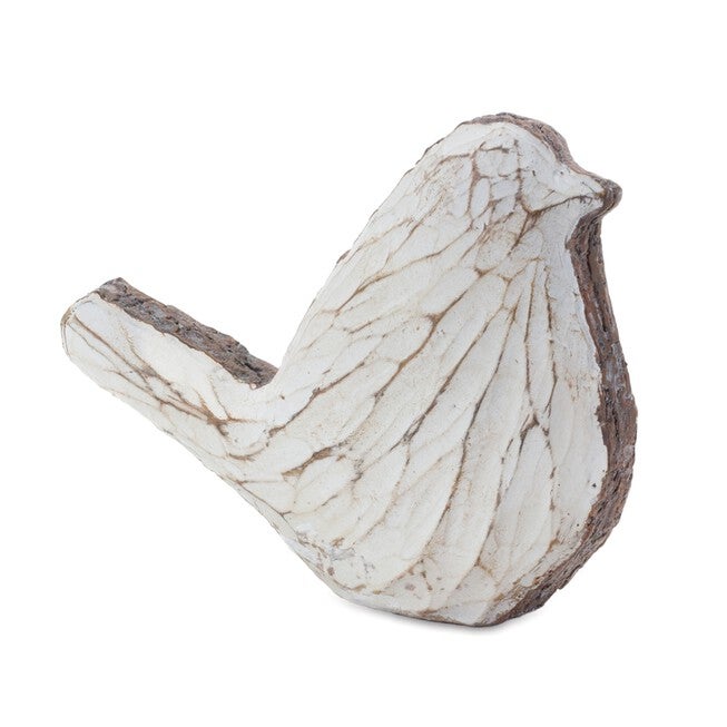 Carved Bird Figurine (Set of 4), CREAM BROWN, alternate image number null