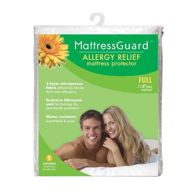 Fresh Ideas Mattress Guard Allergy Relief Zippered Mattress Protector, , alternate image number 5