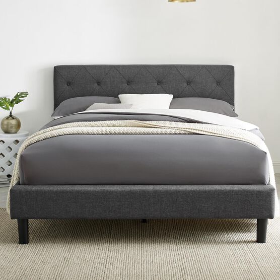 Monticello Platform Bed, GREY, hi-res image number null