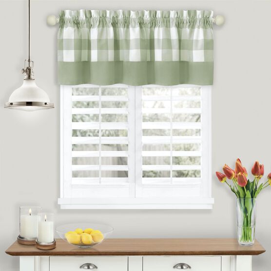 Hunter Window Curtain Valance, APPLE GREEN, hi-res image number null