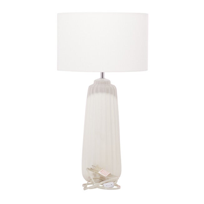 White Stone Traditional Table Lamp, , alternate image number null