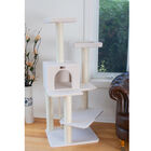 Real Wood 57" Fleece Covered Cat Tree Climber, , alternate image number null