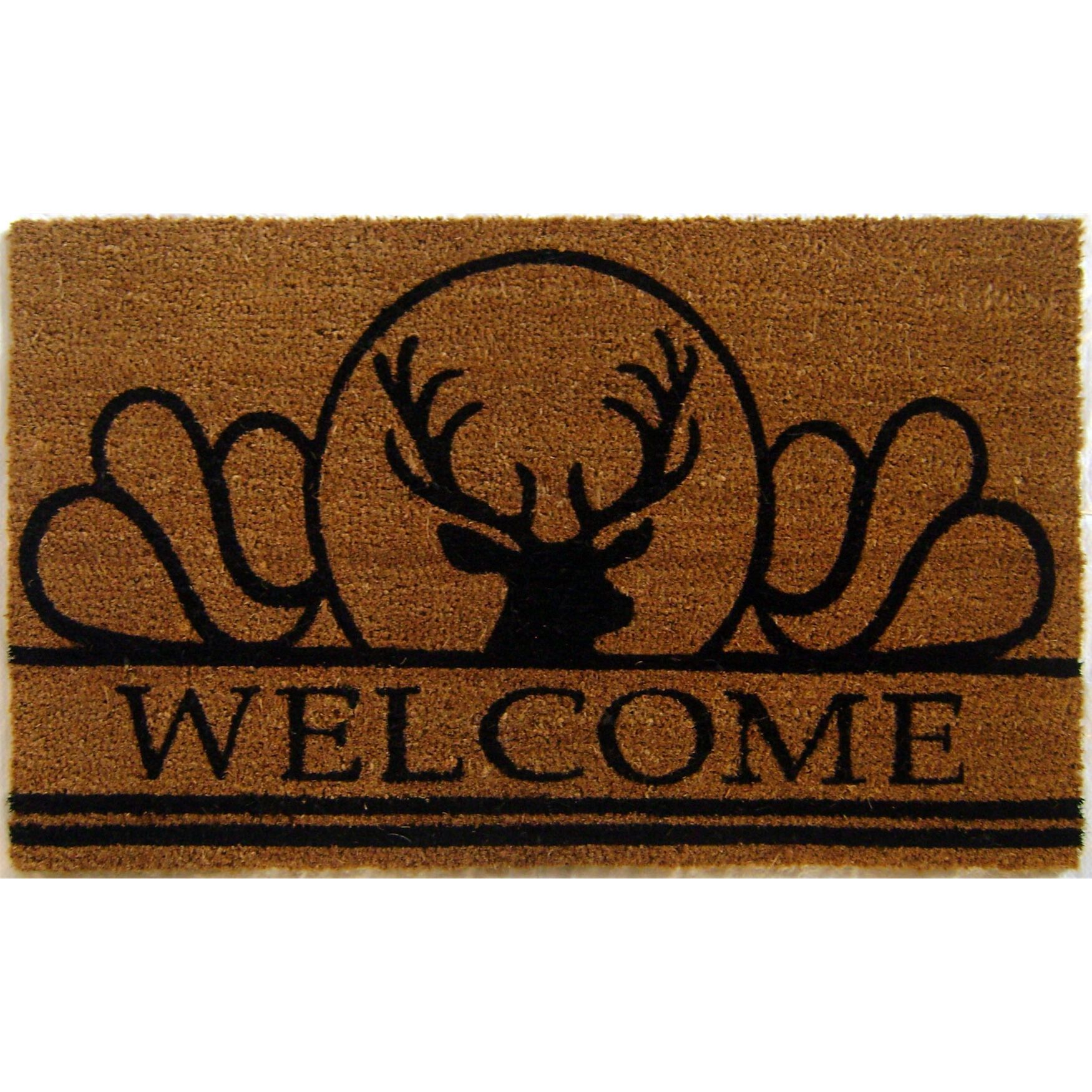 Moose Coir Mat With Vinyl Backing Floor Coverings, MULTI, hi-res image number 0
