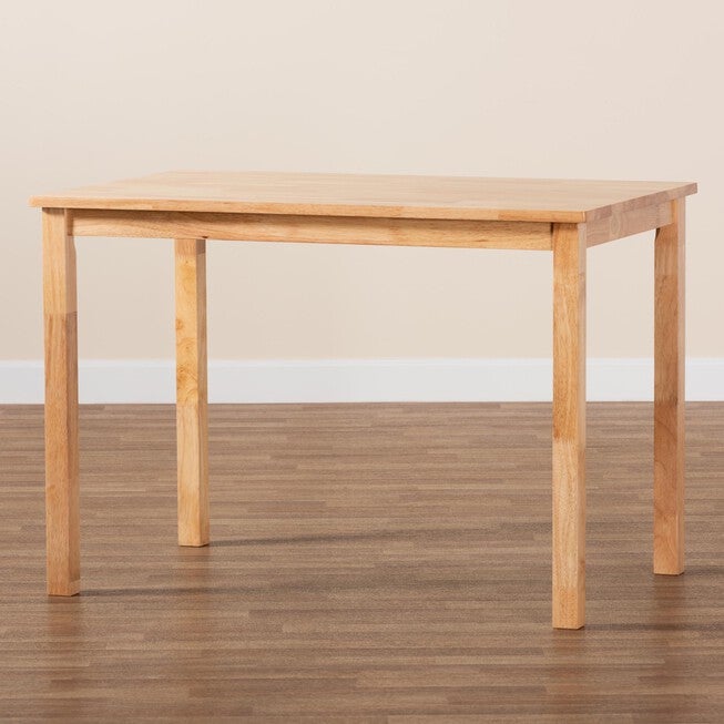 Eveline Modern Natural Brown Finished Wood 43-Inch Dining Table, , alternate image number 7