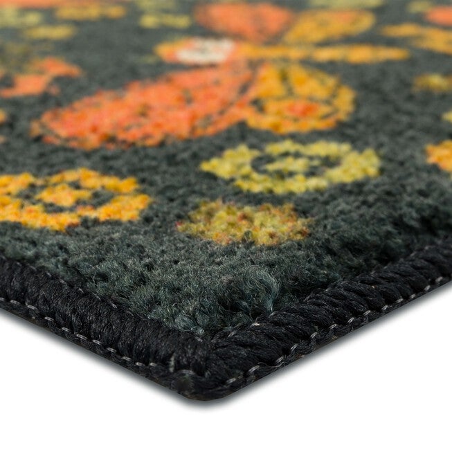 Flower Boo Skull Multi Kitchen Rug, , on-hover image number null