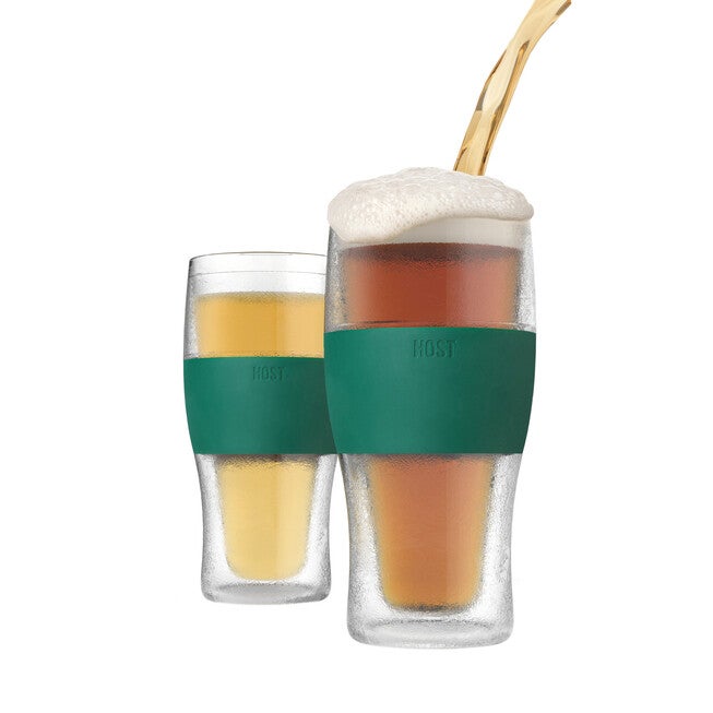 Beer Freeze Cooling Cups In Green (Set Of 2) By, , alternate image number null