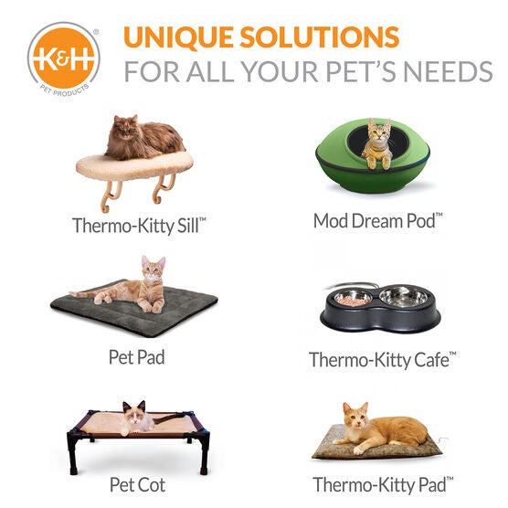 Heated Thermo-Kitty Cat Leopard Deluxe Bed, , alternate image number null