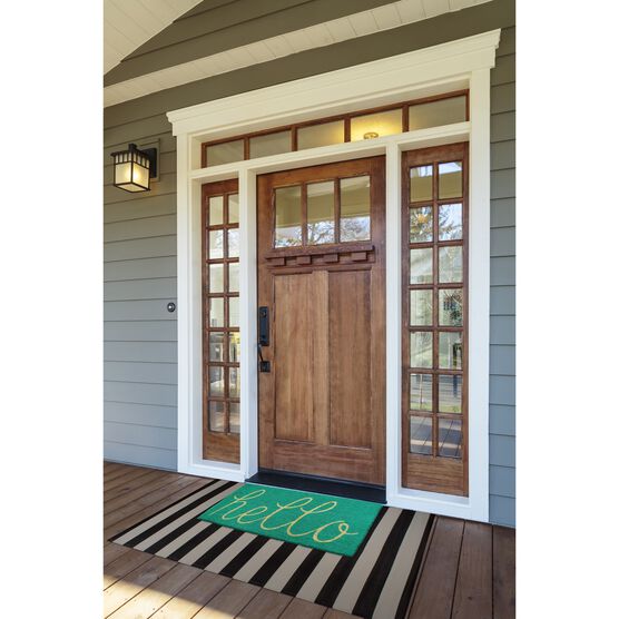 Aqua Hello Doormat, , alternate image number null