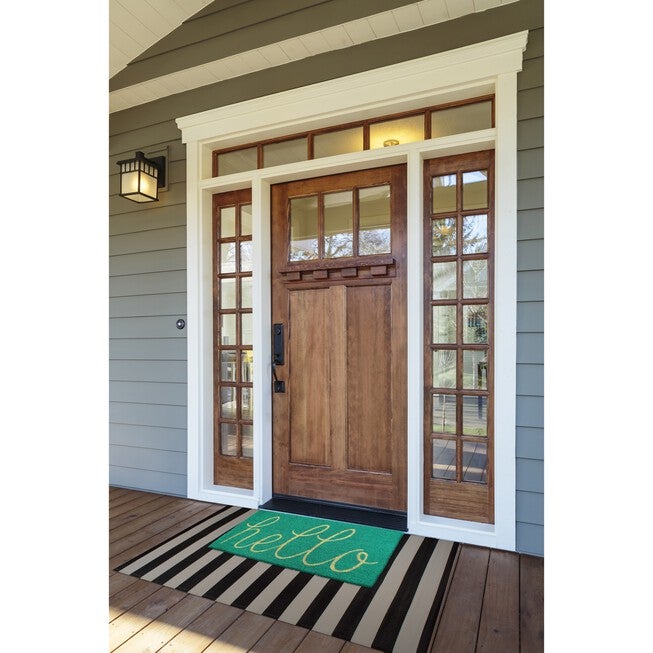 Aqua Hello Doormat, , alternate image number 6