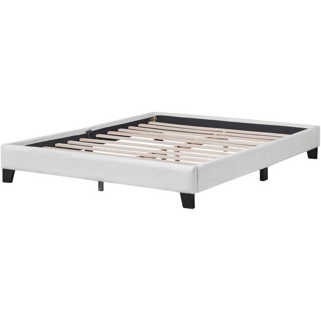 Acton Platform Bed, King, White, WHITE, hi-res image number 0