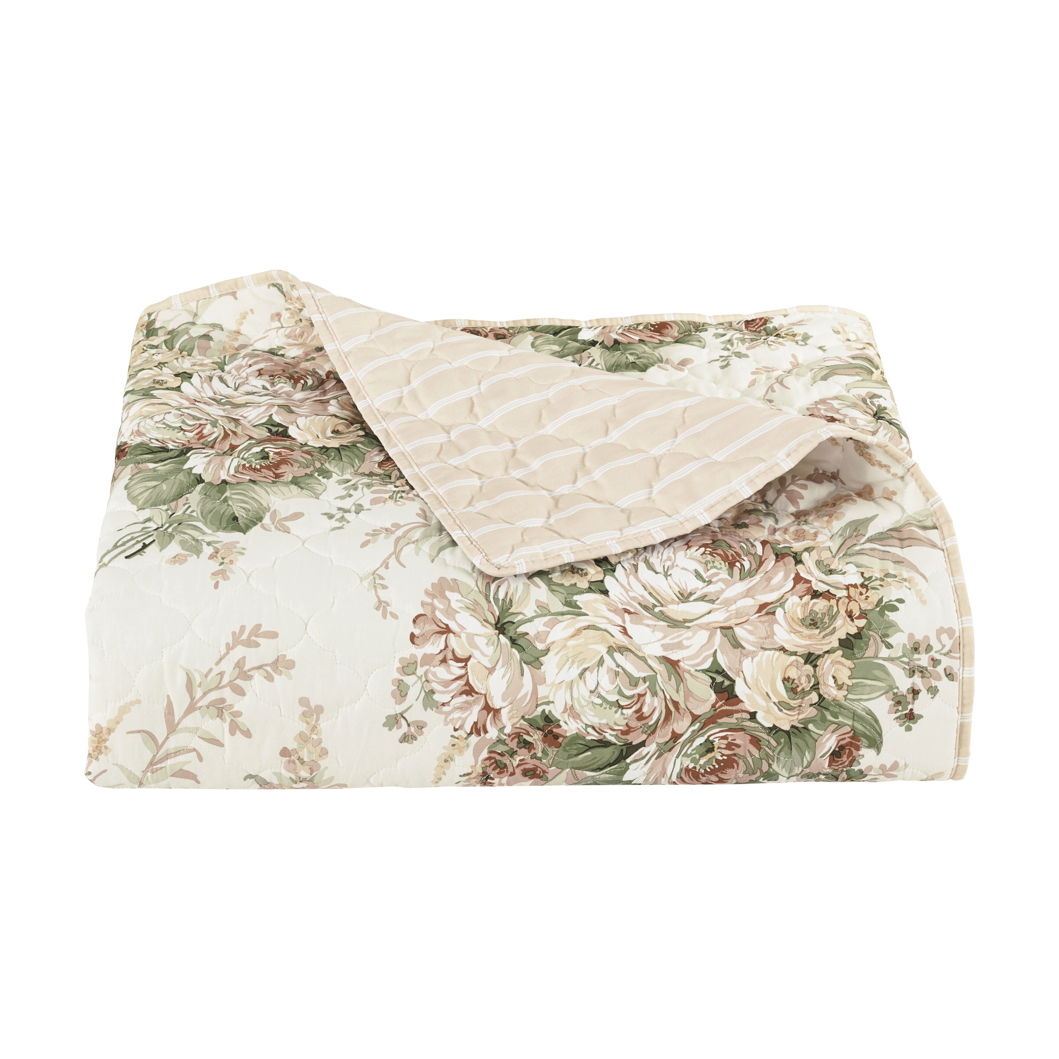 Estelle Coral 3 Piece Quilt Set, CORAL, alternate image number null
