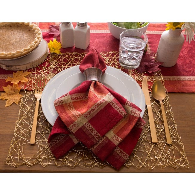 Harvest Wheat Jacquard Napkin, Set of 6, , alternate image number null
