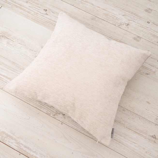 Dainty Chenille Reverse To Linen Square Pillow, , alternate image number null