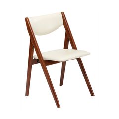 Comfort Wood Folding Chairs, Set Of 2