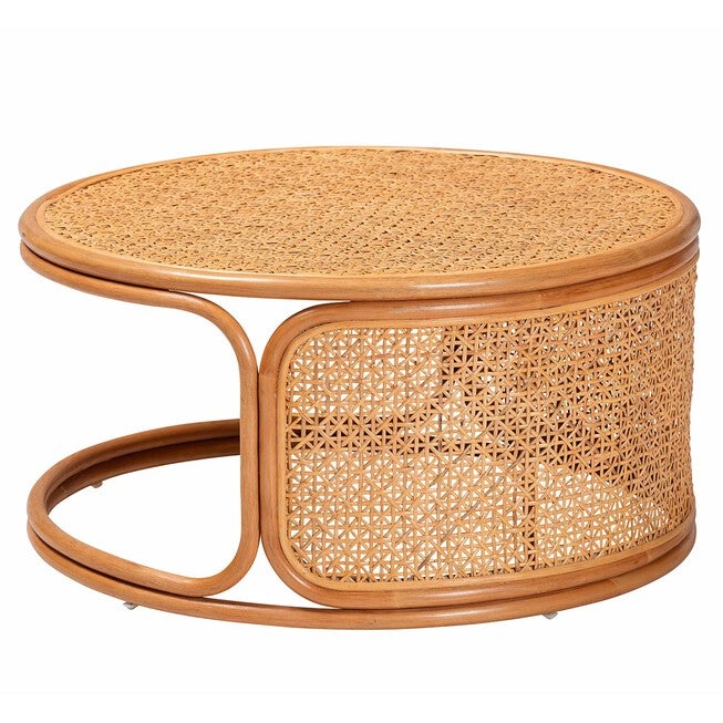 Eldon Bohemian Honey Rattan Coffee Table, , on-hover image number 1
