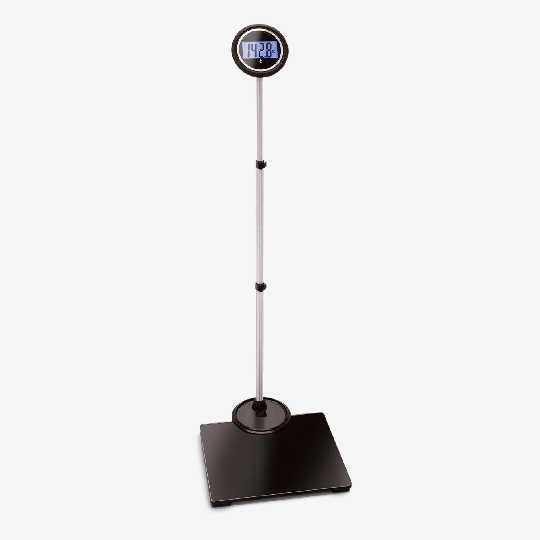 Extra Wide Scale with 550 lbs Capacity, Black Silver | Woman Within