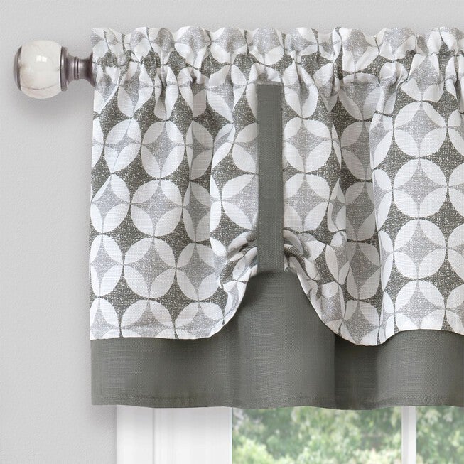 Callie Window Curtain Tier Pair and Valance Set - 58x24, , alternate image number null
