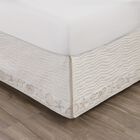 Coastal Seashell Ivory Bed Skirt 18-inch, IVORY, hi-res image number null