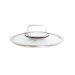 LIVWELL DiamondClad™ 8" Tempered Glass Lid with Silicone Rim, Cool Touch Insulated Handle, Dishwashe