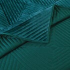 Riviera Velvet Teal Quilt Set, , alternate image number null