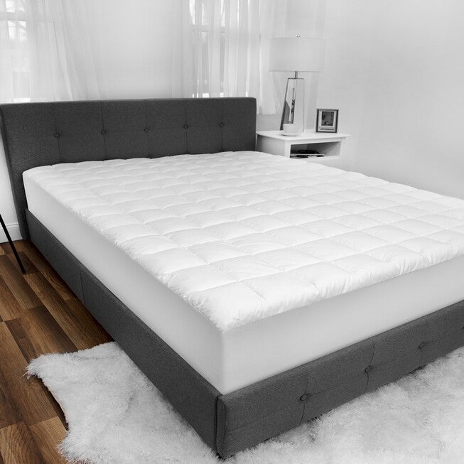 SensorPEDIC Luxury Top Loft Gel Fiber Mattress Pad, , on-hover image number null
