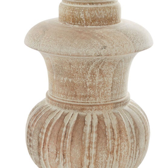 Brown Wood Traditional Table Lamp, , alternate image number null