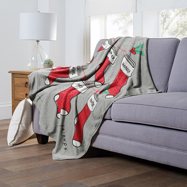 Wb Friends Friends Stockings Silk Touch Throw Blanket, , alternate image number 3