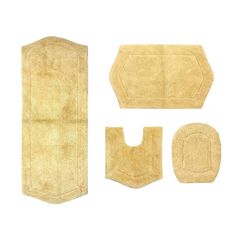 Waterford 4-Pc. Set Bath Rug Collection With Lid Cover