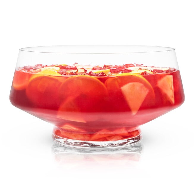 Footed Punch Bowl, CLEAR, hi-res image number null