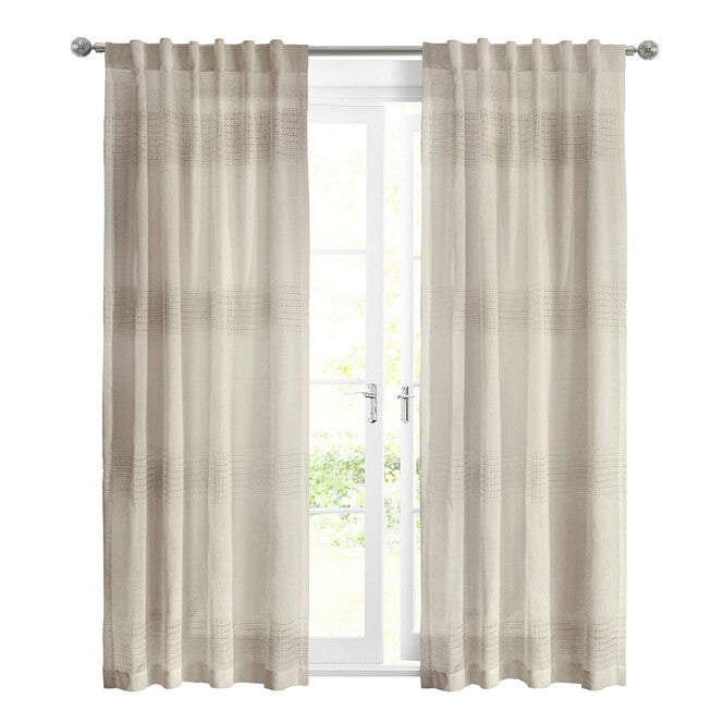 Lindsey Light Filtering Back Tab Curtain Panel, , on-hover image number 1