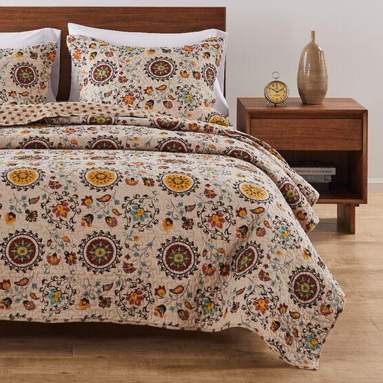 Andorra Quilt And Pillow Sham Set, MULTI, hi-res image number null