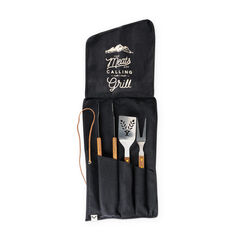 Canvas Roll-Up Grilling Tool Set