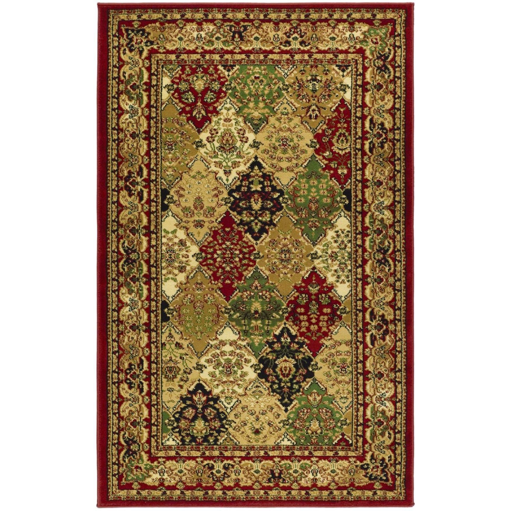Lyndhurst 221 Multi / Red 3'-3 inches X 5'-3 inches Small Rectangle Rug, MULTI RED, hi-res image number 0