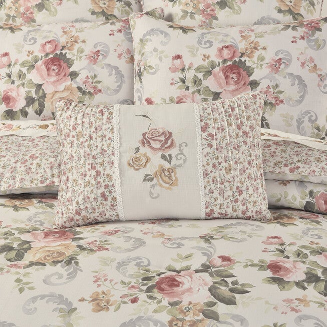 Chablis Boudoir Decorative Throw Pillow, ROSE GOLD, alternate image number null