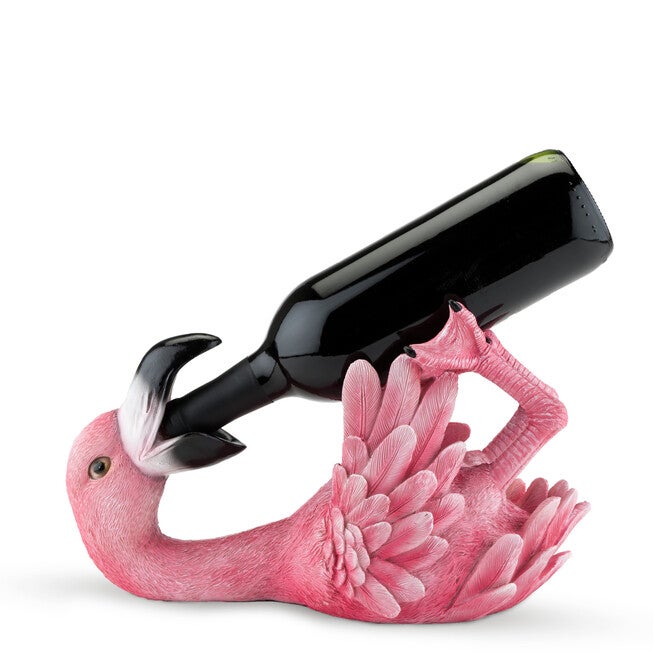 Polyresin Flirty Flamingo Bottle Holder By True, MULTICOLOR, hi-res image number null