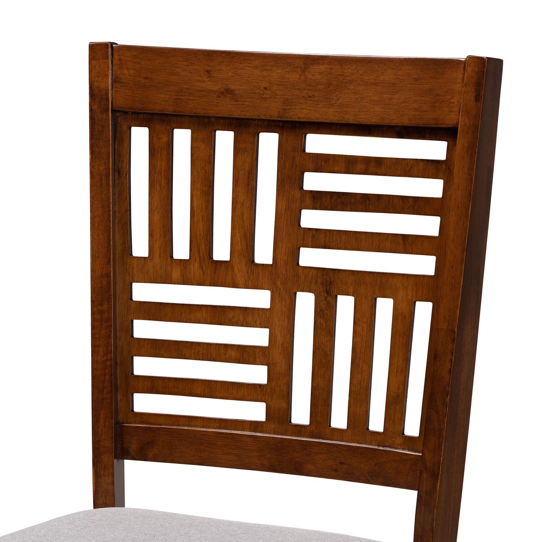 Deanna Modern Beige Fabric And Dark Brown Finished Wood 2-Piece Dining Chair Set, , alternate image number 17