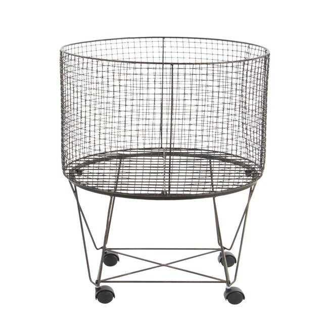 Bronze Farmhouse Metal Storage Cart Storage Cart, , on-hover image number null