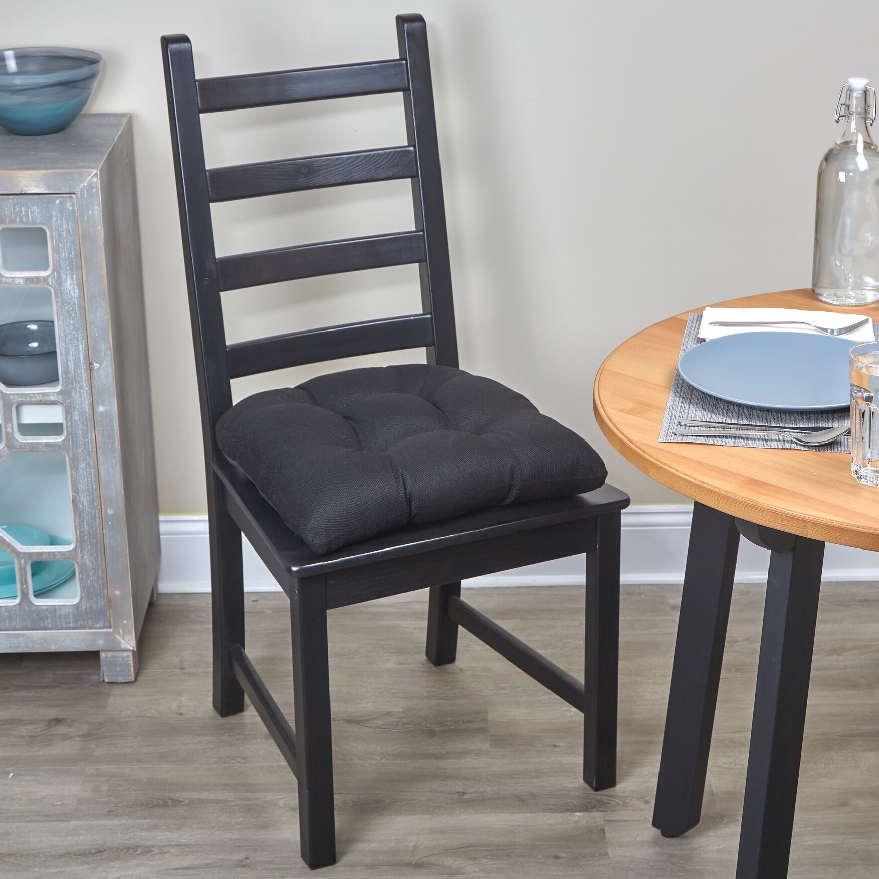 15 inches Omega Gripper® Universal Chair Pads, MIDNIGHT, alternate image number 2