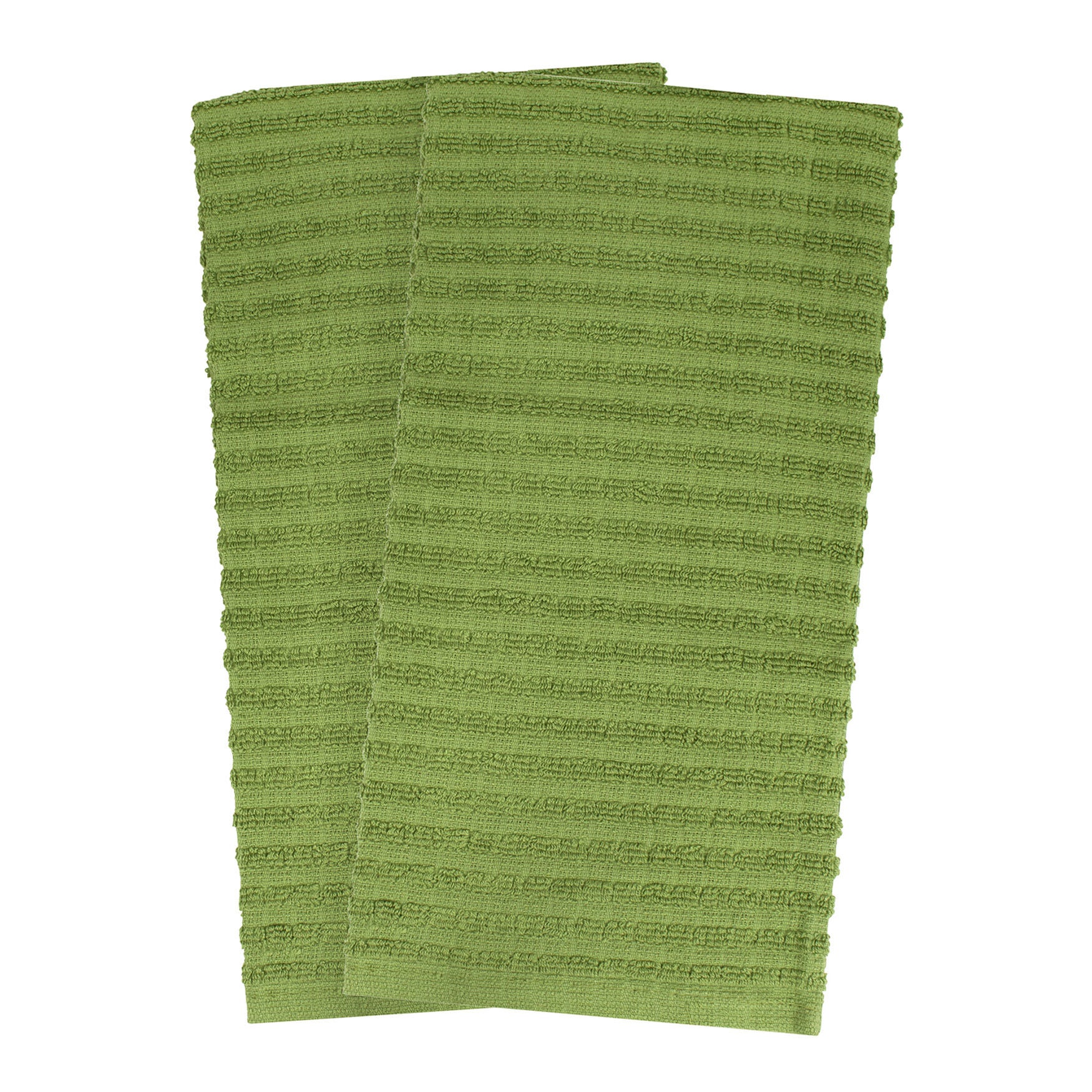 Royale 2Pk Solid Kitchen Towel, CACTUS, hi-res image number 0