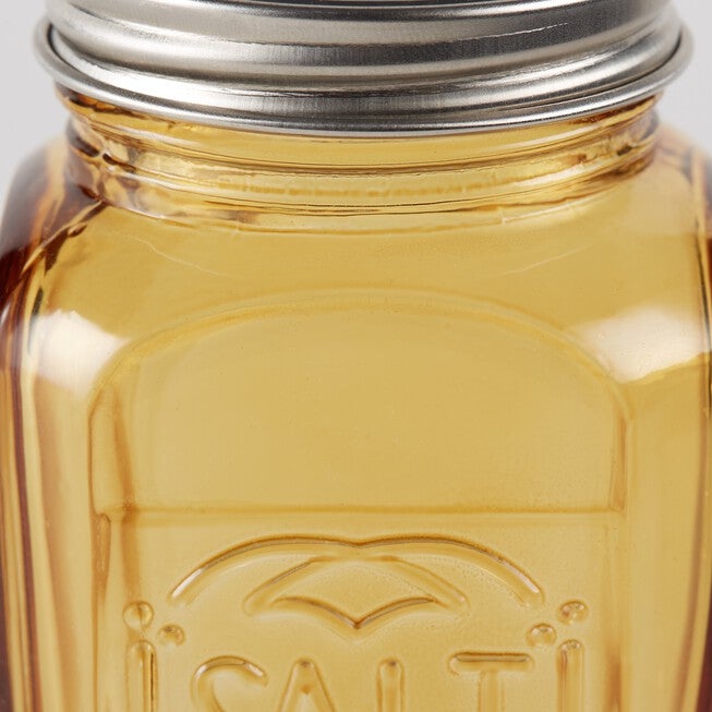 Retro Glass Salt & Pepper Set - Amber, , alternate image number null