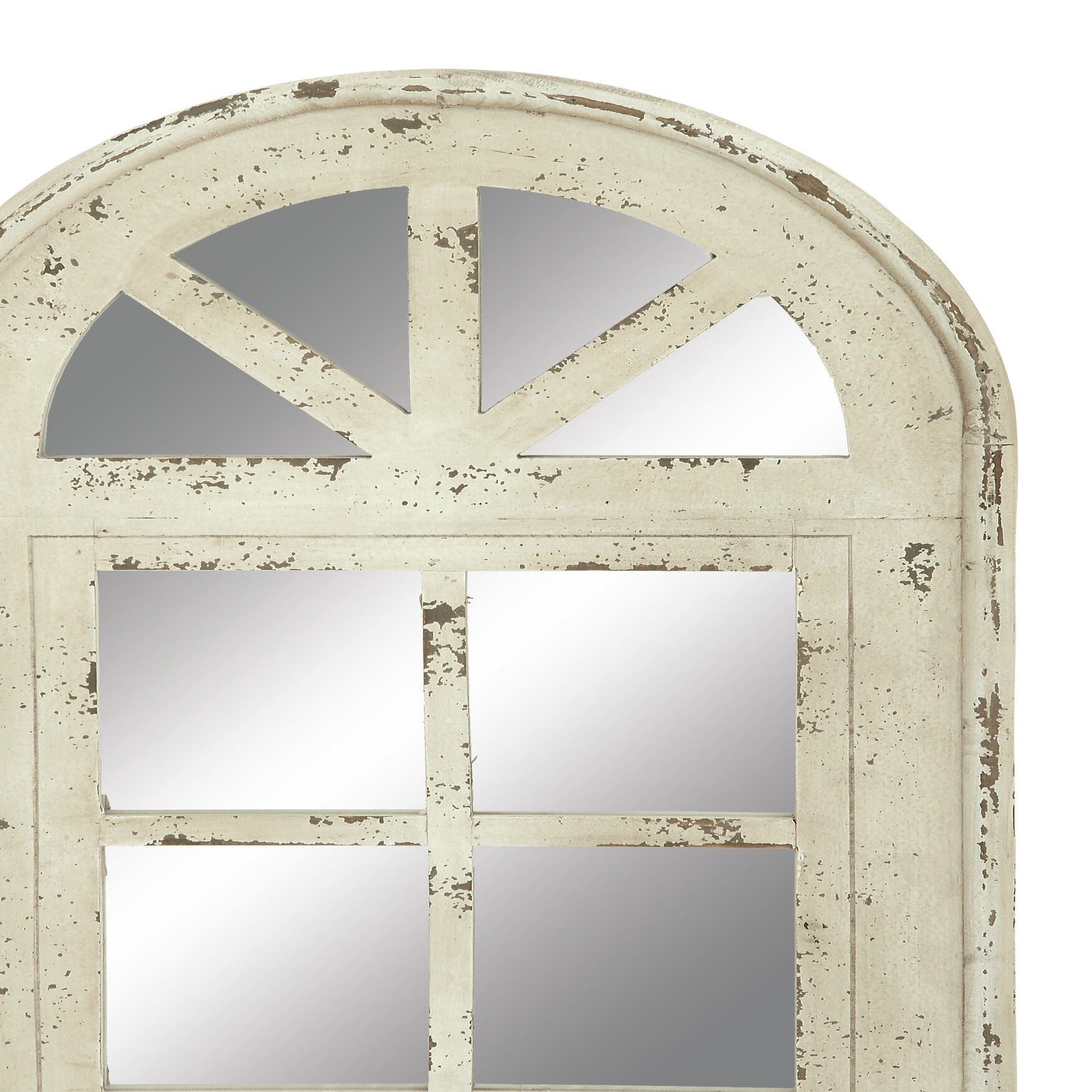 White Vintage Wood Floor Mirror, , alternate image number 3
