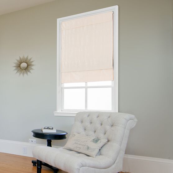 Cordless Velveteen Flat Roman Shade, , on-hover image number null