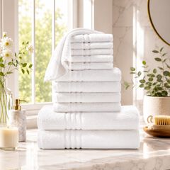 12-Pc. Zero-Twist Bath Towel Set
